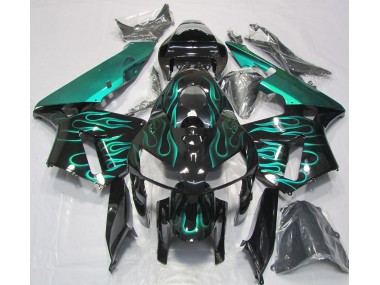 05-06 Verde Azulado Brillante Llama CBR600RR Carenado