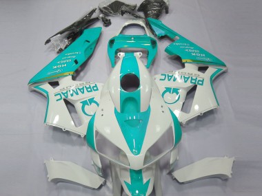 05-06 Verde Azulado Personalizado CBR600RR Carenado
