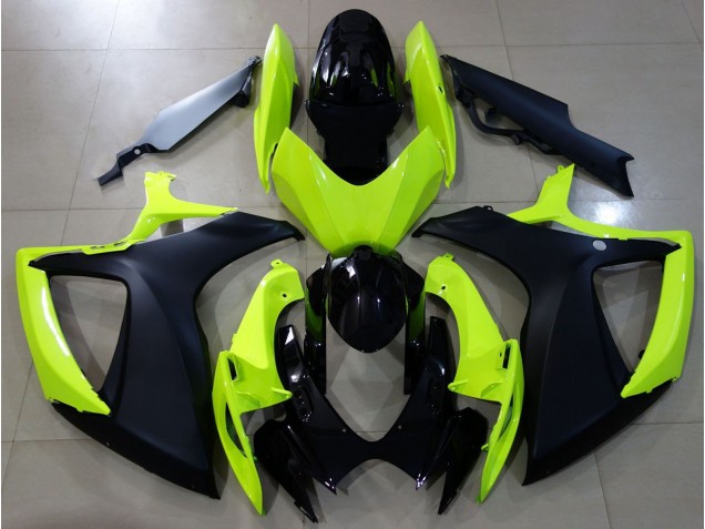 06-07 Amarillo Brillante & Negro GSXR 600-750 Carenado 06-07 Amarillo Brillante & Negro GSXR 600-750 Carenado