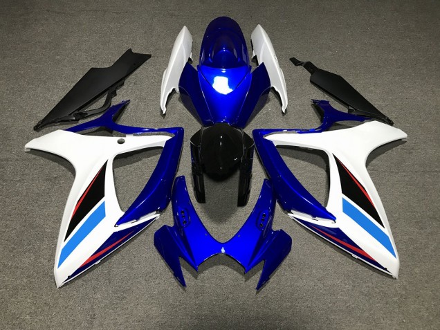 06-07 Azul Blanco & Negro GSXR 600-750 Carenado 06-07 Azul Blanco & Negro GSXR 600-750 Carenado