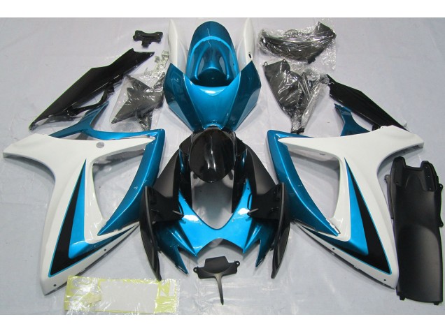06-07 Azul Claro & Blanco GSXR 600-750 Carenado
