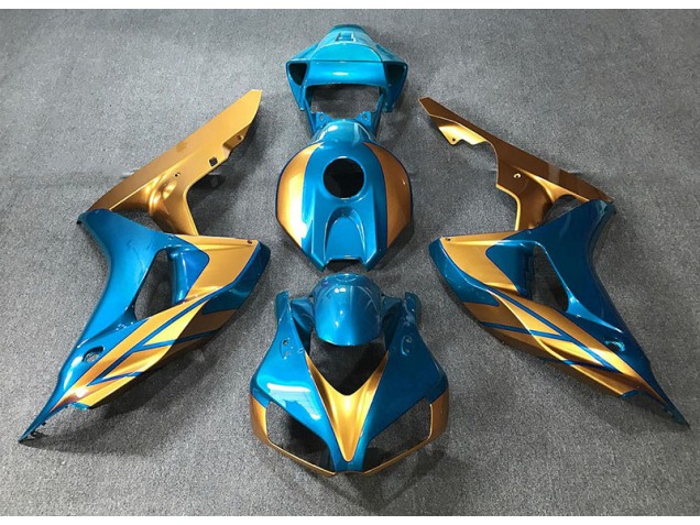 06-07 Azul Claro & Dorado CBR1000RR Carenado 06-07 Azul Claro & Dorado CBR1000RR Carenado