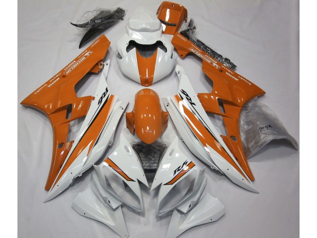 06-07 Blanco Brillante & Naranja R6 Carenado 06-07 Blanco Brillante & Naranja R6 Carenado