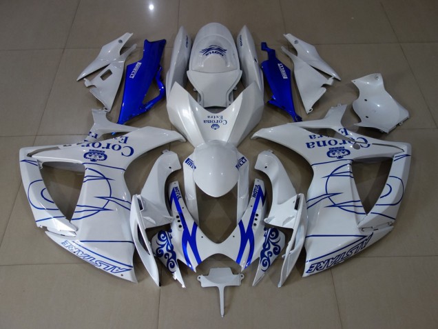 06-07 Blanco Corona GSXR 600-750 Carenado 06-07 Blanco Corona GSXR 600-750 Carenado