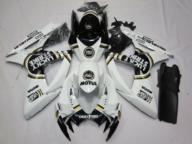 06-07 Blanco & Negro Lucky Strike GSXR 600-750 Carenado