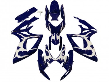 06-07 Diseño Azul Oscuro & Blanco GSXR 600-750 Carenado