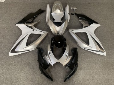 06-07 Estilo Blanco Plateado OEM GSXR 600-750 Carenado