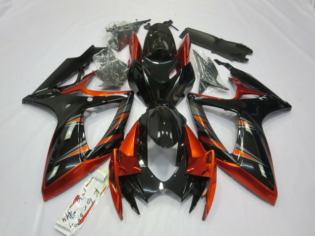 06-07 Naranja & Negro GSXR 600-750 Carenado 06-07 Naranja & Negro GSXR 600-750 Carenado