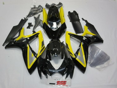 06-07 Negro & Amarillo GSXR 600-750 Carenado
