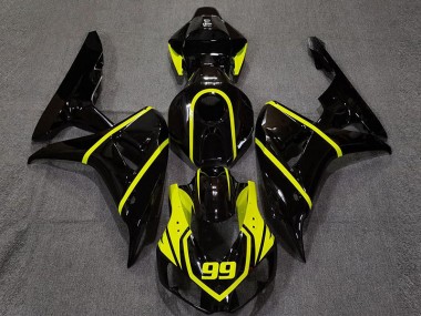 06-07 Negro Brillante & Amarillo Brillante CBR1000RR Carenado