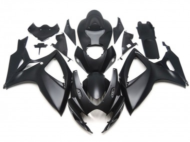 06-07 Negro Mate OEM Estilo Personalizado GSXR 600-750 Carenado
