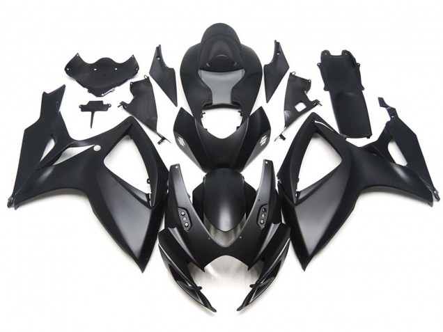 06-07 Negro Mate OEM Estilo Personalizado GSXR 600-750 Carenado 06-07 Negro Mate OEM Estilo Personalizado GSXR 600-750 Carenado