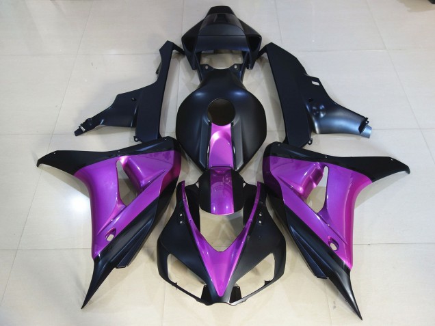 06-07 Negro Mate Púrpura CBR1000RR Carenado 06-07 Negro Mate Púrpura CBR1000RR Carenado