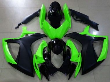 06-07 Negro Mate & Verde GSXR 600-750 Carenado