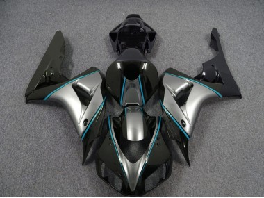 06-07 Plata Con Raya Diplomática Azul CBR1000RR Carenado