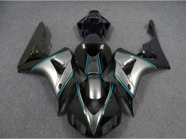06-07 Plata Con Raya Diplomática Azul CBR1000RR Carenado 06-07 Plata Con Raya Diplomática Azul CBR1000RR Carenado