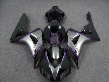 06-07 Plata Con Raya Diplomática De Color Morado Oscuro CBR1000RR Carenado