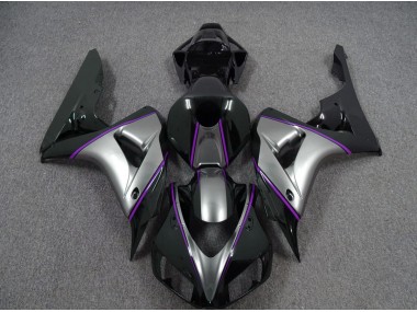 06-07 Plata Con Raya Diplomática De Color Morado Oscuro CBR1000RR Carenado