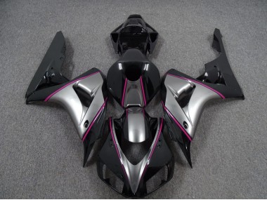 06-07 Plata Con Raya Diplomática Rosa CBR1000RR Carenado