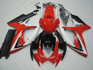 06-07 Rojo & Blanco GSXR 600-750 Carenado