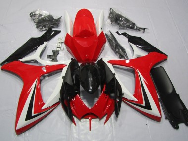06-07 Rojo Blanco & Negro GSXR 600-750 Carenado
