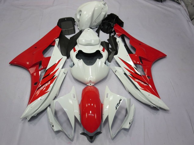 06-07 Rojo & Blanco R6 Carenado 06-07 Rojo & Blanco R6 Carenado