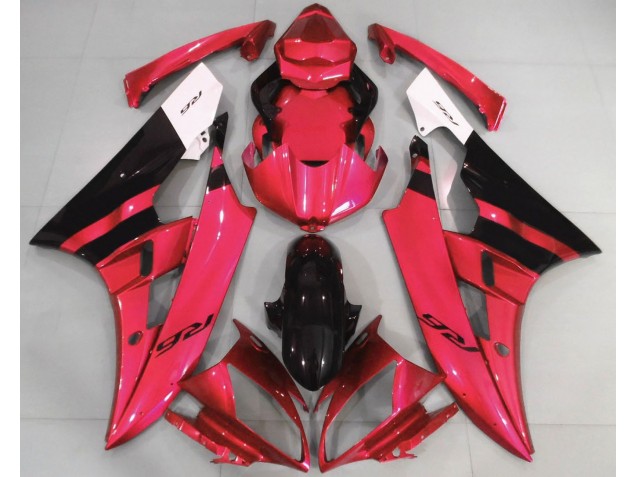 06-07 Rojo Brillante & Negro R6 Carenado 06-07 Rojo Brillante & Negro R6 Carenado
