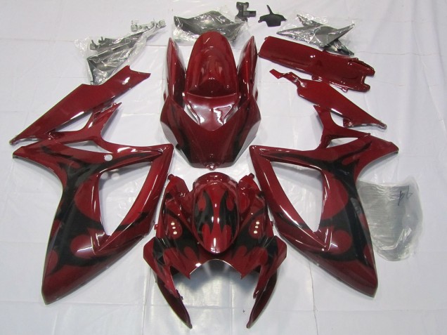 06-07 Rojo Granate GSXR 600-750 Carenado 06-07 Rojo Granate GSXR 600-750 Carenado