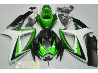 06-07 Verde Blanco GSXR 600-750 Carenado