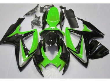 06-07 Verde Brillante Debadged GSXR 600-750 Carenado