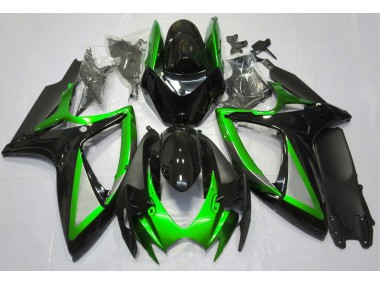 06-07 Verde Brillante & Negro GSXR 600-750 Carenado