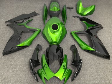 06-07 Verde Claro & Negro GSXR 600-750 Carenado