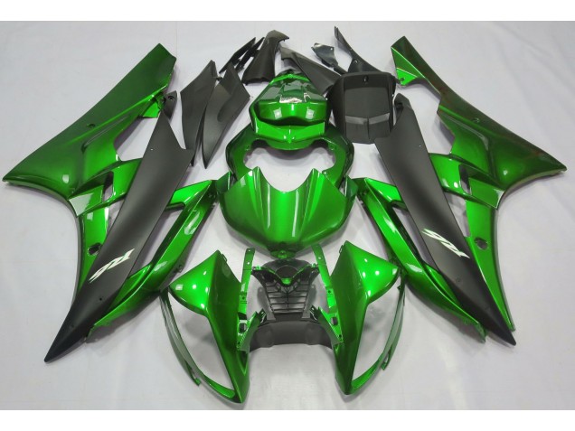 06-07 Verde Metalizado & Negro R6 Carenado 06-07 Verde Metalizado & Negro R6 Carenado