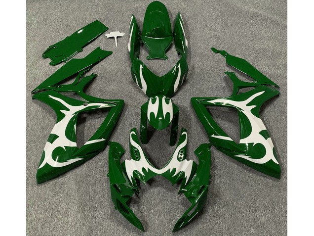 06-07 Verde Oscuro & Blanco GSXR 600-750 Carenado 06-07 Verde Oscuro & Blanco GSXR 600-750 Carenado