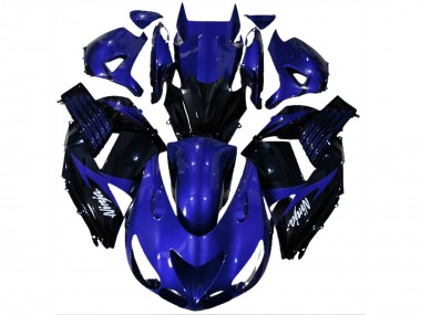 06-11 Azul Brillante & Negro ZX14R Carenado