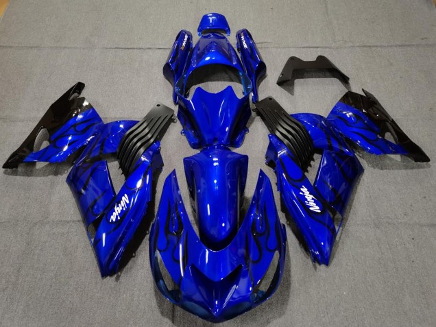 06-11 Azul Brillo ZX14R Carenado 06-11 Azul Brillo ZX14R Carenado