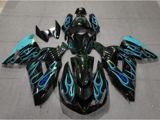 06-11 Azul Claro Llama ZX14R Carenado 06-11 Azul Claro Llama ZX14R Carenado