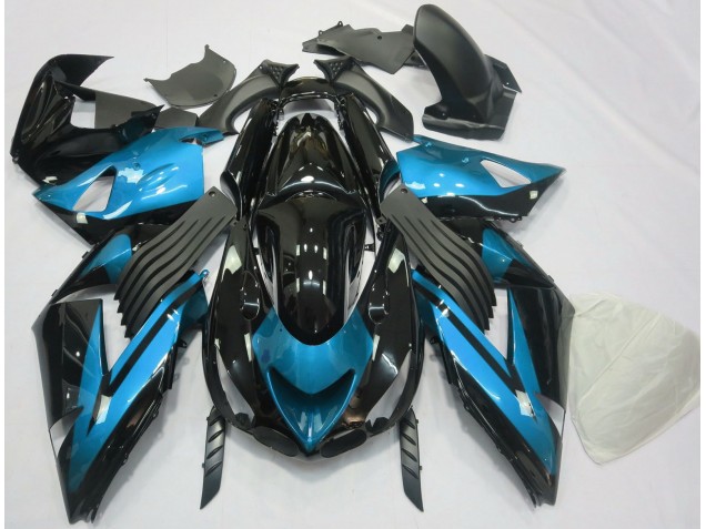 06-11 Liso Azul Claro & Negro ZX14R Carenado 06-11 Liso Azul Claro & Negro ZX14R Carenado