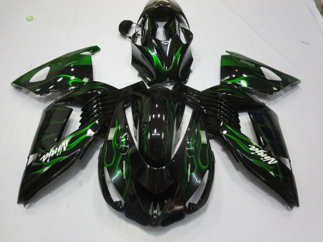 06-11 Verde Llama ZX14R Carenado 06-11 Verde Llama ZX14R Carenado