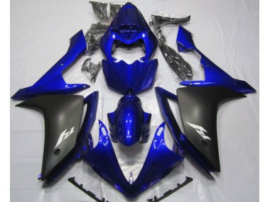 07-08 Azul Brillante & Negro R1 Carenado