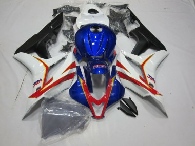07-08 Azul Intenso Blanco & Rojo HRC CBR600RR Carenado