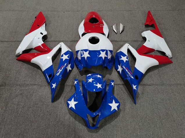 07-08 Bandera Estadounidense CBR600RR Carenado 07-08 Bandera Estadounidense CBR600RR Carenado