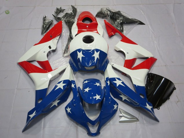 07-08 Bandera Estadounidense CBR600RR Carenado 07-08 Bandera Estadounidense CBR600RR Carenado