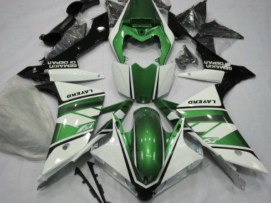 07-08 Blanco Brillante & Verde R1 Carenado