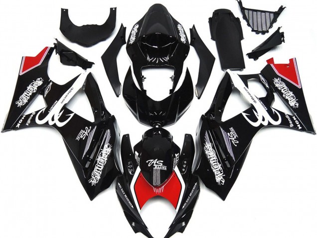 07-08 Blanco & Negro Con Rojo GSXR 1000 Carenado 07-08 Blanco & Negro Con Rojo GSXR 1000 Carenado