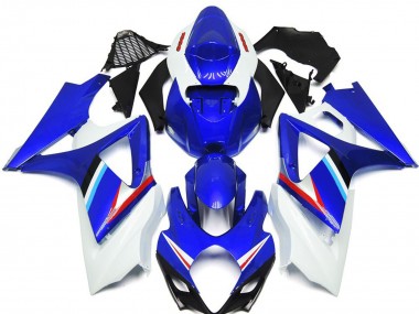 07-08 Brillo Azul & Blanco GSXR 1000 Carenado