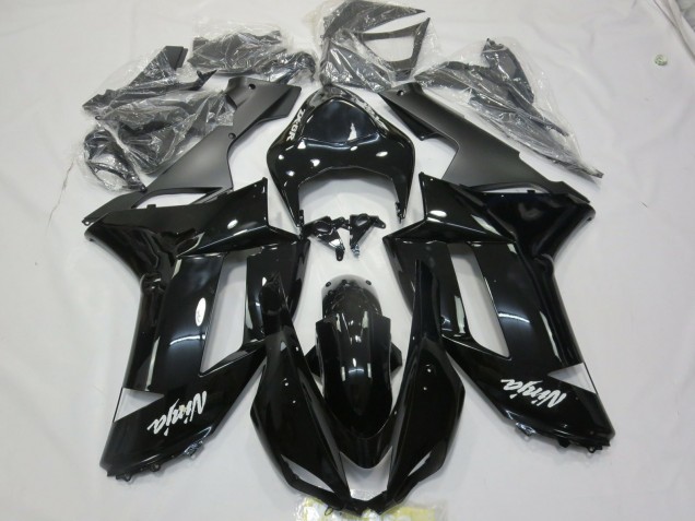 07-08 Calcomanía Blanca & Negra Brillante ZX6R Carenado 07-08 Calcomanía Blanca & Negra Brillante ZX6R Carenado