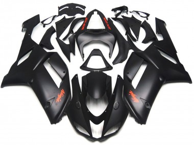 07-08 Calcomanías Rojas Negras Mate ZX6R Carenado