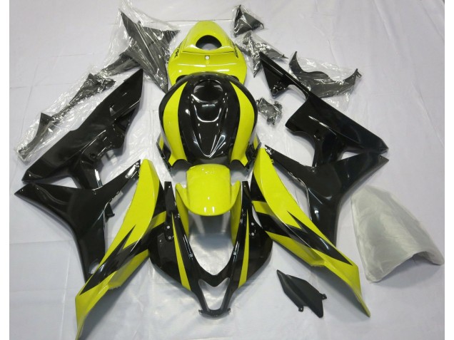 07-08 Diseño Amarillo & Negro OEM CBR600RR Carenado 07-08 Diseño Amarillo & Negro OEM CBR600RR Carenado