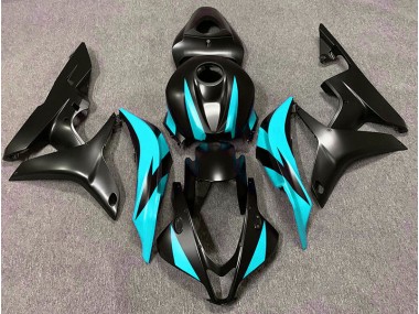 07-08 Diseño Negro Mate & Cian CBR600RR Carenado